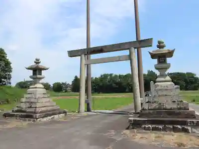 下笠田八幡神社の鳥居