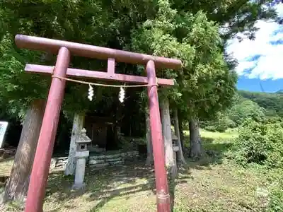 安智羅神社(松尾古城跡)の鳥居