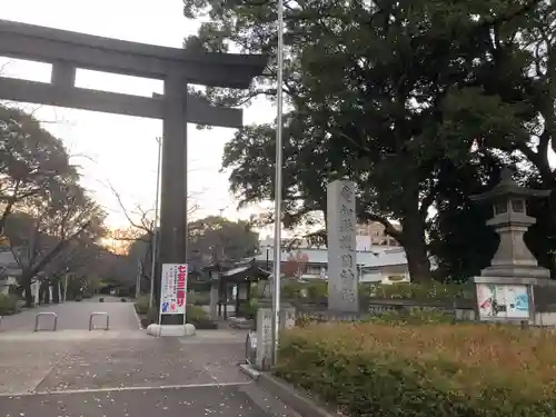 愛知縣護國神社の鳥居