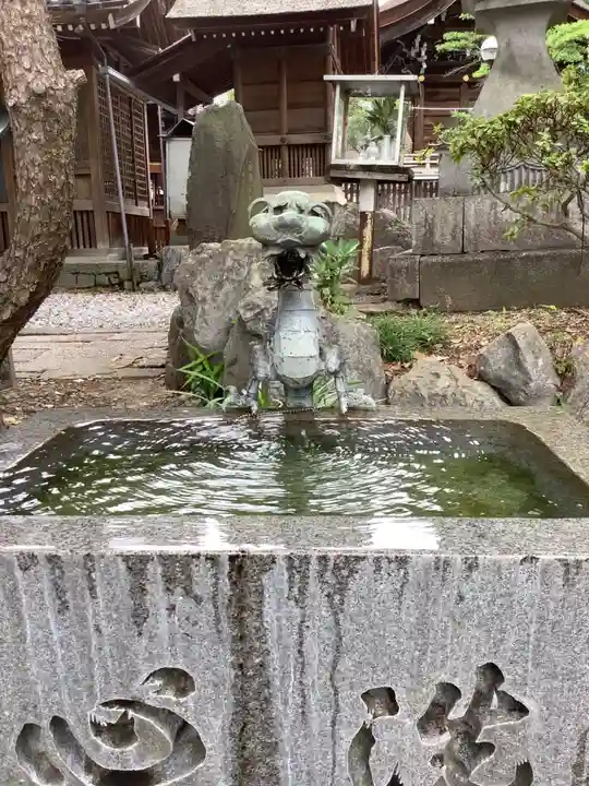大垣八幡神社の手水舎