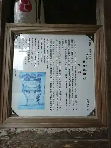 久久比神社の歴史