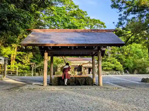 伊勢神宮外宮（豊受大神宮）の手水舎