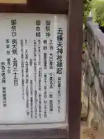 五條天神社の歴史