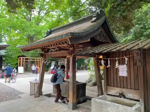 川越氷川神社の手水