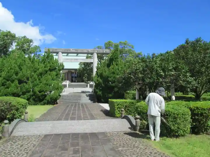 屋久島大社の庭園