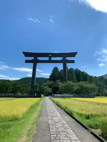 大斎原（熊野本宮大社旧社地）の鳥居