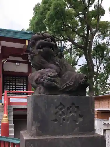 多摩川浅間神社の狛犬