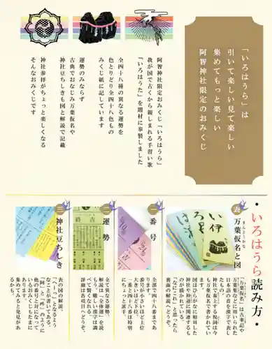 阿智神社のおみくじ