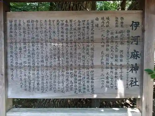 伊河麻神社の歴史