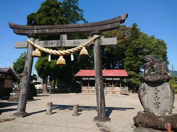 白山神社(為真)の鳥居