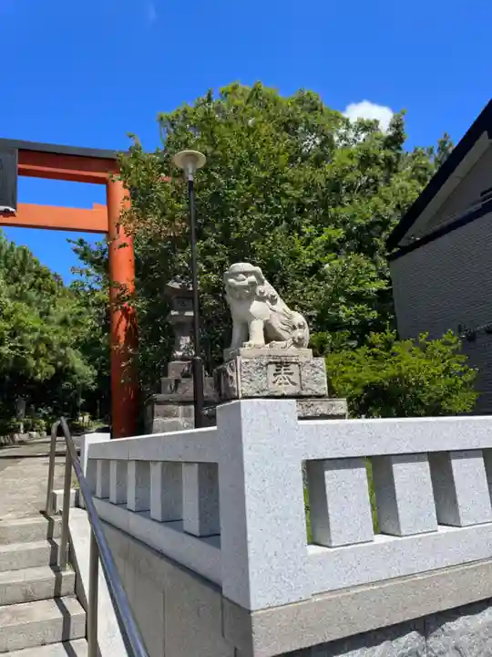 稲毛浅間神社の狛犬