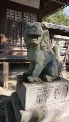 手筒花火発祥の地 吉田神社の狛犬