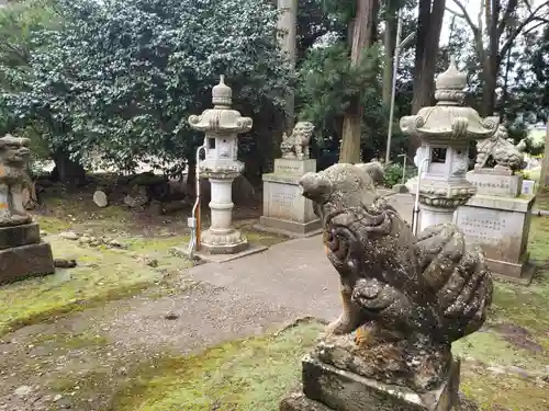 白山神社の狛犬