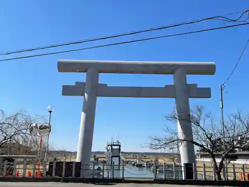 息栖神社の鳥居