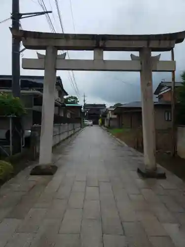 板倉雷電神社の鳥居