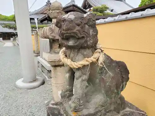 久々知須佐男神社の狛犬