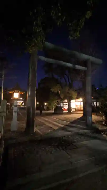 溝旗神社(肇國神社)の鳥居