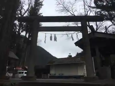 奥氷川神社の鳥居