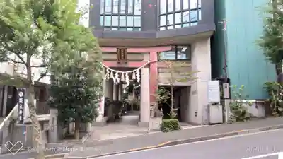 築土神社の鳥居