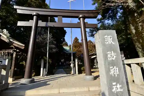 柏諏訪神社の鳥居