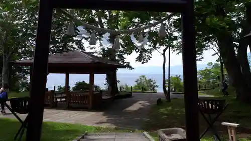 支笏湖神社の景色