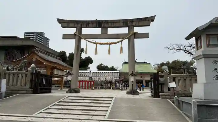 難波大社 生國魂神社の鳥居