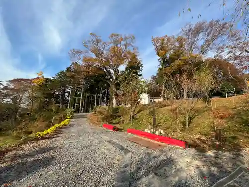 阿久津「田村神社」（郡山市阿久津町）旧社名：伊豆箱根三嶋三社の庭園