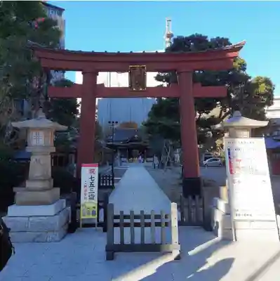 蒲田八幡神社の鳥居