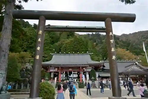 大山阿夫利神社の鳥居