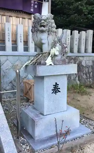 金山媛神社の狛犬