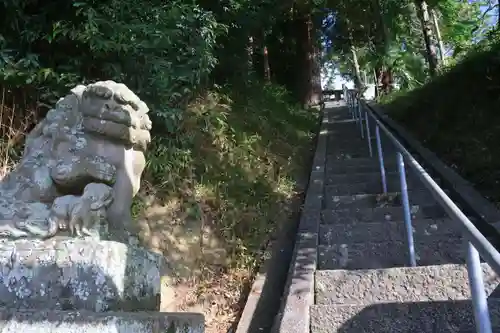 阿久津「田村神社」（郡山市阿久津町）旧社名：伊豆箱根三嶋三社の狛犬