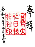 日枝神社の御朱印