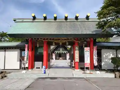 白老八幡神社の山門・神門