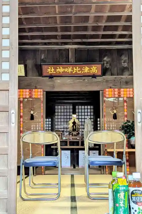高津比咩神社の本殿・本堂