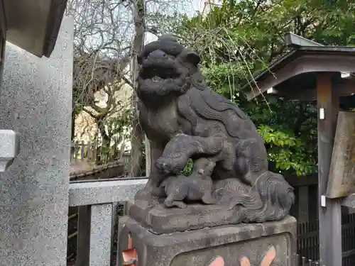 牛天神北野神社の狛犬