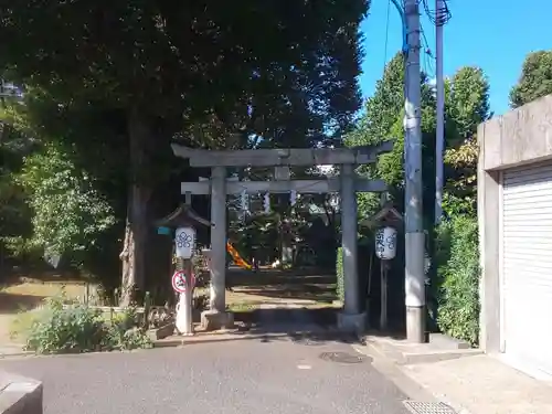 西向天神社の鳥居