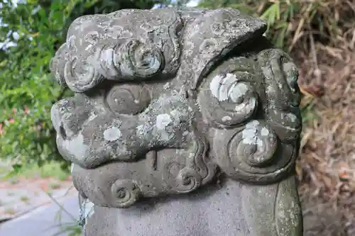 阿久津「田村神社」（郡山市阿久津町）旧社名：伊豆箱根三嶋三社の狛犬