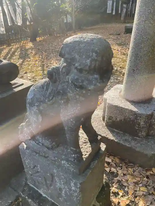 白旗神社(西御門)の狛犬