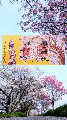 さくらの日まいり御朱印
見開き御朱印を合わせると1枚の絵になります