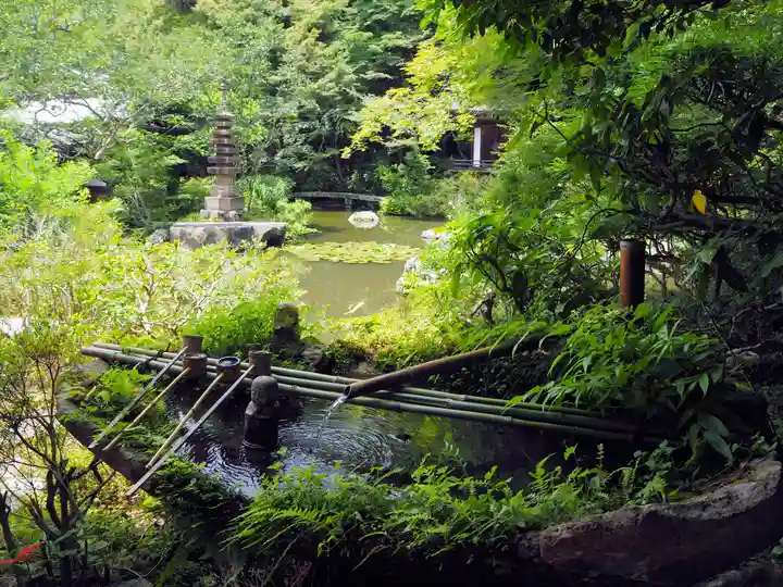 毘沙門堂門跡の手水舎