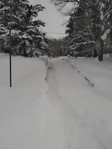 愛別神社の庭園
