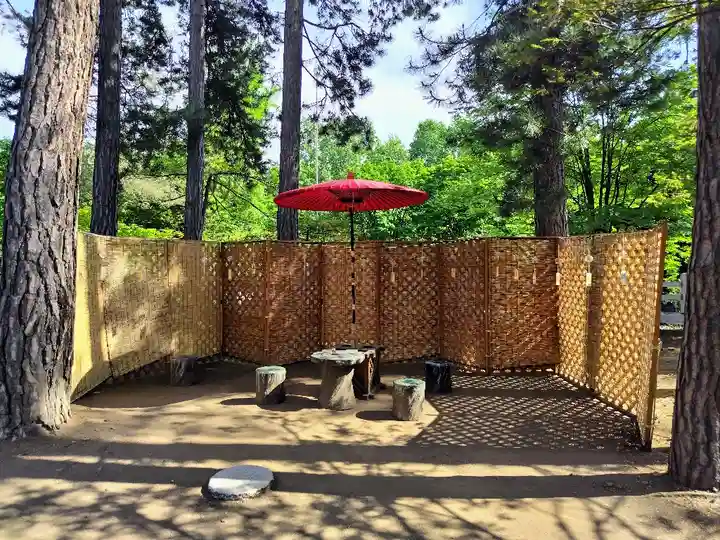 上川神社の庭園