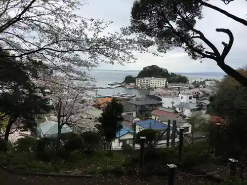 走水神社の景色