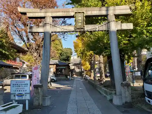 上田端八幡神社の鳥居
