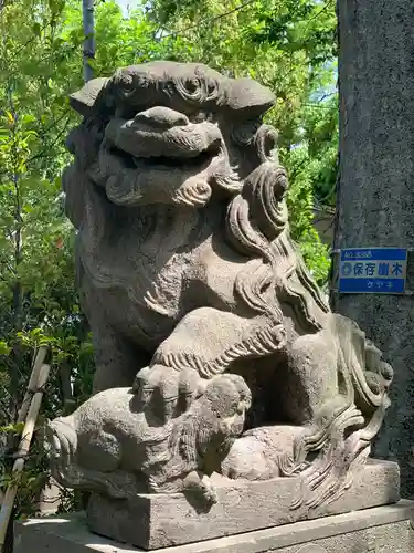 溝口神社の狛犬