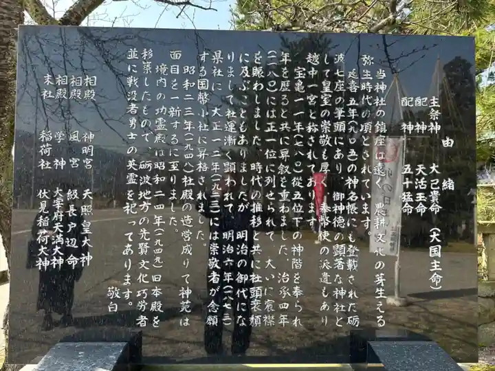 越中一宮 髙瀬神社(富山県)