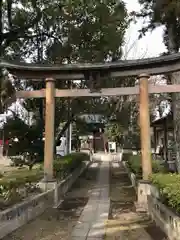 上中居諏訪神社の鳥居