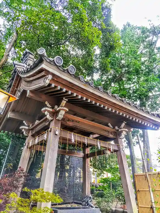 東海市熊野神社の手水舎