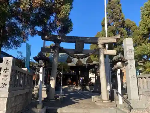 奥田神社の鳥居