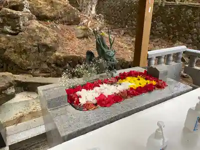 中之嶽神社の手水舎
